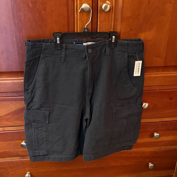 Navy Blue Cargo Shorts for Men - Picture 1 of 3
